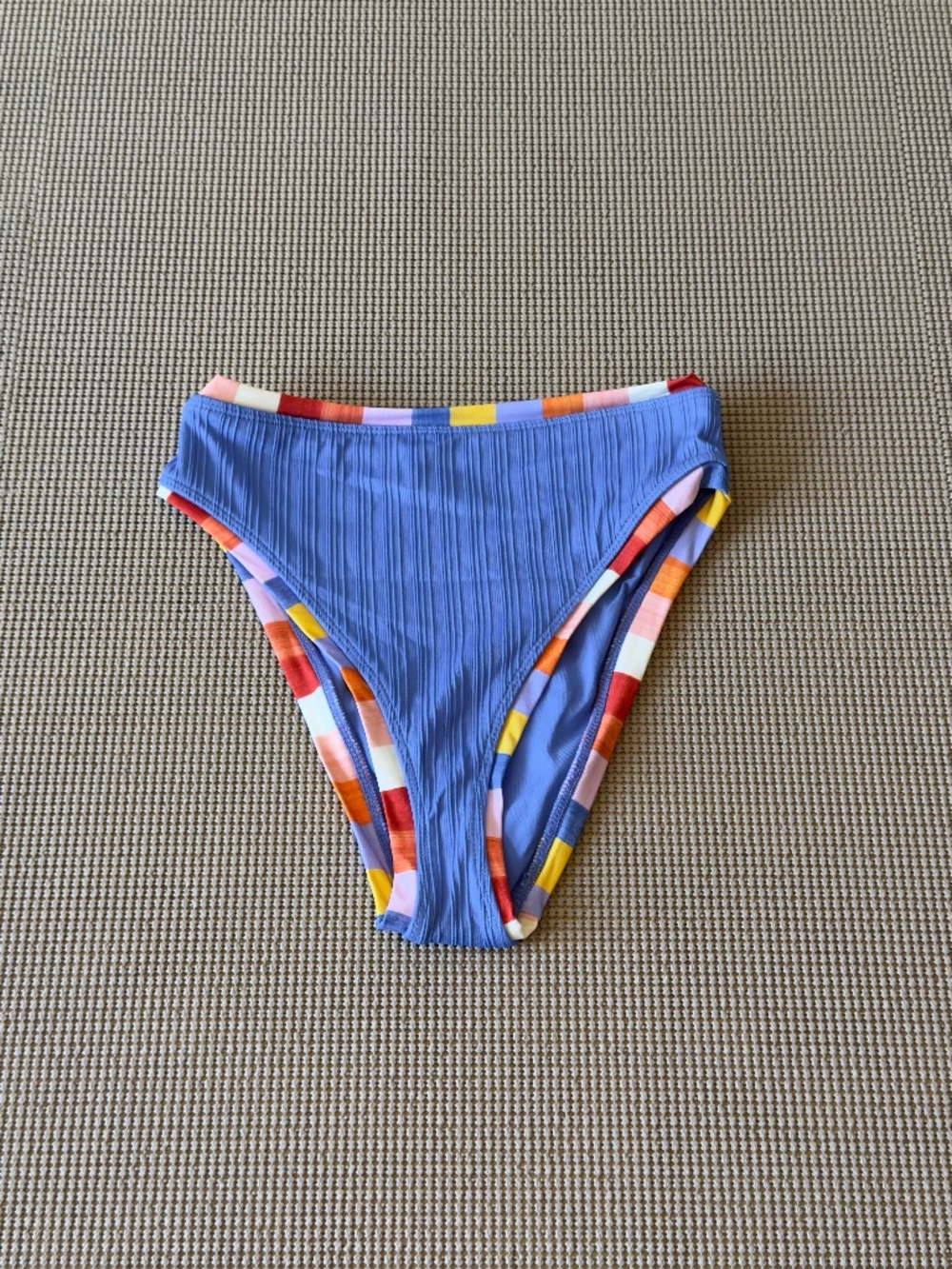HURLEY retro block moderate high waist bikini bottom size small